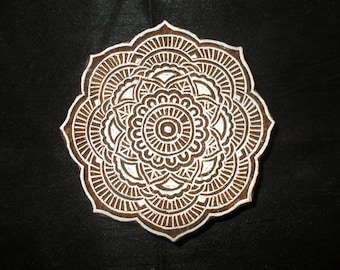 Circle Indian block printing stamps/wooden block for printing/ paper and fabric printing stamp