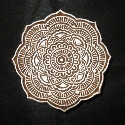 Circle Indian Block Printing Stamps/wooden Block for Printing/ Etsy
