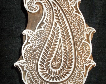 Carimbos indianos para impressão com motivo Paisley / bloco de madeira para impressão / carimbo para impressão em papel e tecido