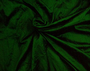 One yard emerald green poly dupioni/polyester dupioni /faux green silk