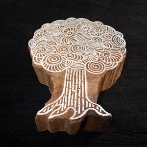 Tree of Life Indian block printing stamps/wooden block for printing/ paper and fabric printing stamp