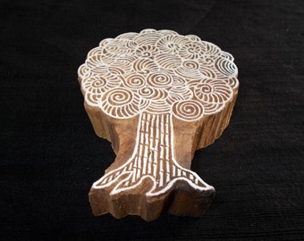 Tree of Life Indian block printing stamps/wooden block for printing/ paper and fabric printing stamp