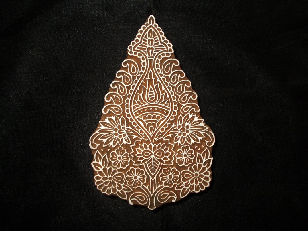Tree of Life Pottery Stamp/ Hand Carved Indian Block Printing - Etsy