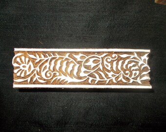 Border, Indian block printing stamps/ wooden block for printing/ paper and fabric printing stamp