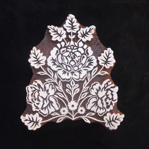 BlumenBaum/Blumenpflanze/Blumenranke indischer Holzdruckstempel/ handgeschnitzter Holzblock zum Drucken/ Papier- und Stoffdruckstempel