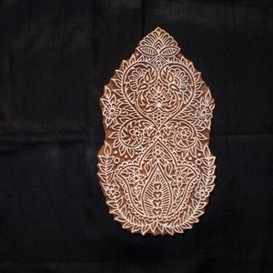 Carimbos de cerâmica têxtil/Tjaps/Carimbos de impressão em bloco indianos com design intrincado/bloco de madeira para impressão/carimbo de impressão em papel e tecido