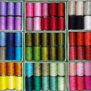 Art Silk Thread, 40 Spools Wholesale Indian Silk Thread, Art Silk Thread, Hand And Machine Embroidery Thread