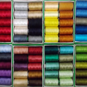 Art Silk Thread, 50 Spools Wholesale Indian Silk Thread, Art Silk Thread, Hand And Machine Embroidery Thread