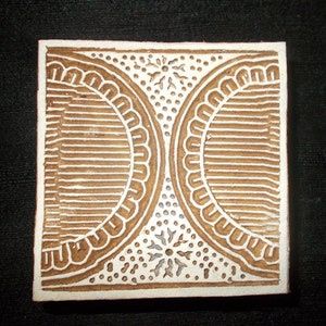 Square Indian block printing stamps/ wooden block for printing/ paper and fabric printing stamp