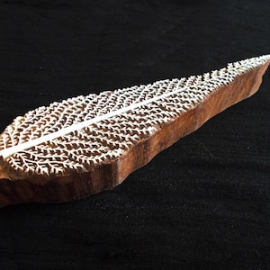 Big Leaf Indian block printing stamps/wooden block for printing/ paper and fabric printing stamp