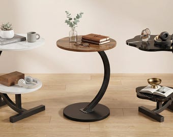 Living Room Metal Round Tables C End Table Side Table For Living Room ...