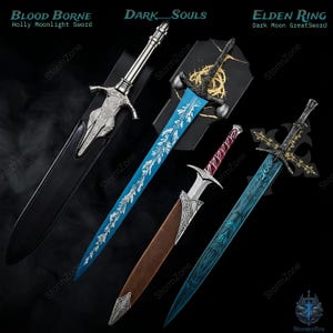 Handgemaakte replica van het Dark Soul Master-zwaard | Moon Light Greatsword | Artorias | Elden-ring | Bloedgedragen | Anime-zwaard kerstcadeau voor hem