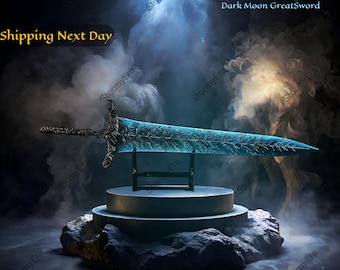 Dark Moon Greatsword From Dark Souls, Dark Souls Moonlight Greatsword Replica Sword Inspired By Dark Souls Cosplay, Dark Sun Gwymdolin