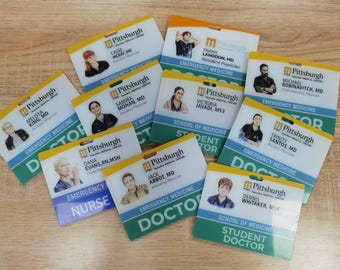 Pitt akryl ID-brickor, Michael ID-kort, Jack Abbot ID-kort, Dennis-berlock i present, Pitt-inspirerad handgjord fotoberlock