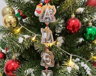 Custom Ornament, Christmas Ornaments with Name, 2026 Stocking Tags