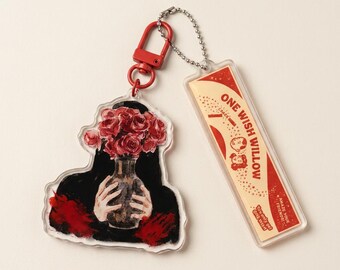 Obsession Acrylic Keychains, One Wish keychains, bag decor, Obsession One Wish Willow