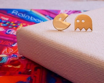 Pacman Stud Earrings