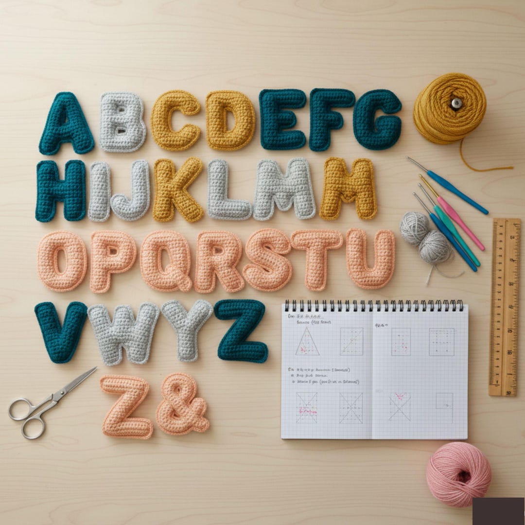 Alphabet Crochet Pattern Abc Amigurumi Pattern | DIY Alphabet Pattern ...