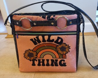 Hand made Wild Thing Crossbody Momexa bag great gift!