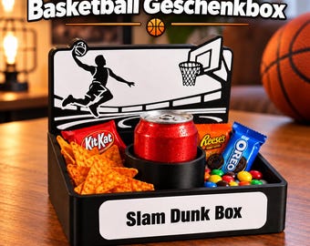 Personalized Basketball Gift Box | Snack Box for Basketball Fans | Gift for Basketball Players