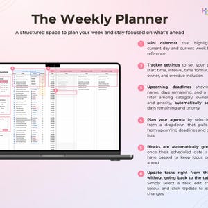 Task Tracker Spreadsheet Excel & Google Sheets Planner To-do List ...