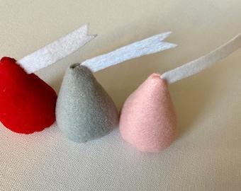 Felt Food Hershey Kisses Set - Size Medium, Felt Food Hershey Kisses, Felt Hershey Kisses, Hershey Kisses Felt Food Set, Toddler Toy