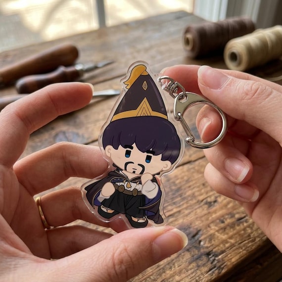 Witch Hat Atelier Olruggio Acrylic Keychain - Chibi Wizard Charm