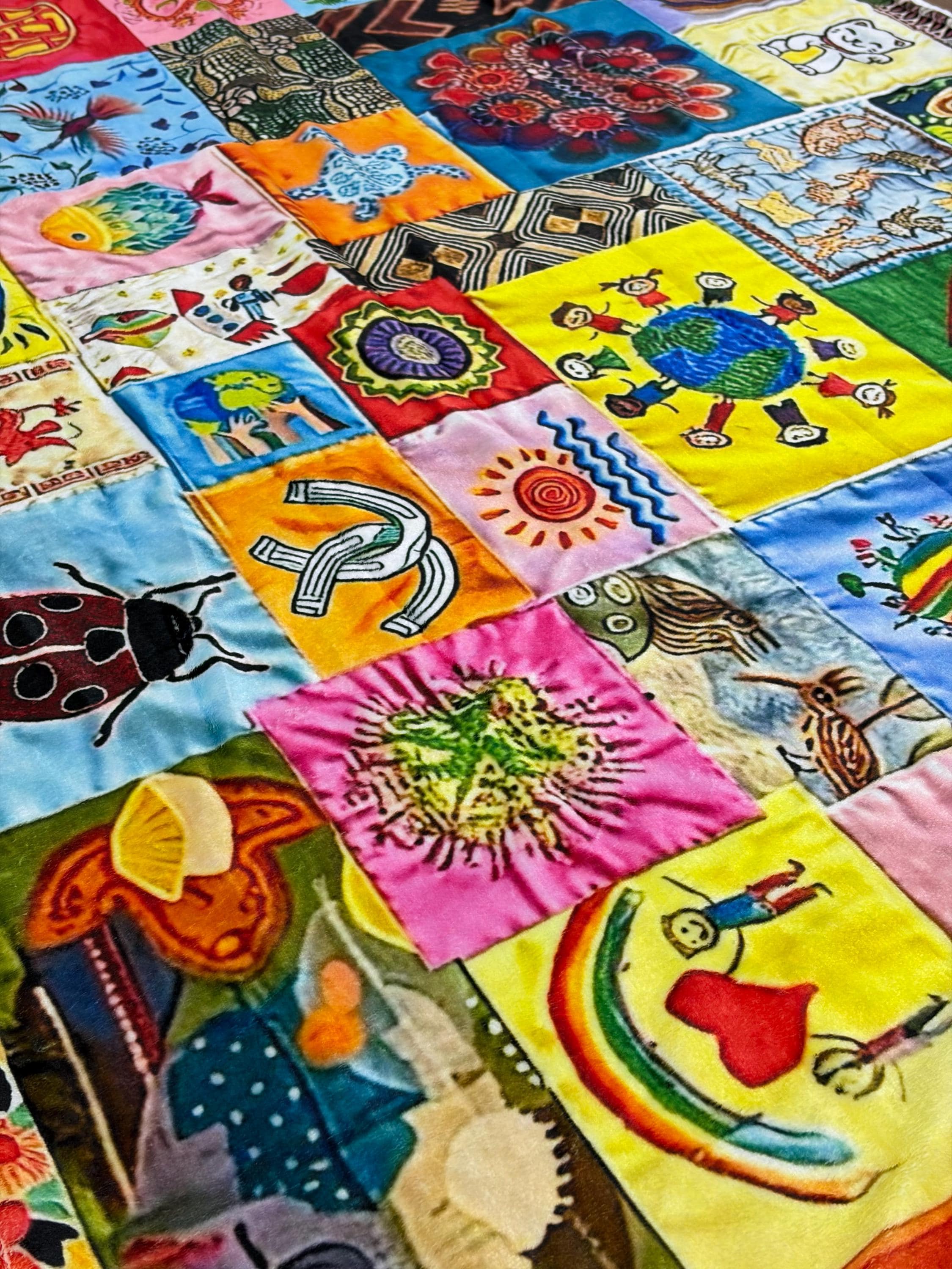 Project Hail Mary Quilt Blanket, Cosmic Unity Patchwork Blanket