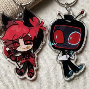 Hazbin hotel acrylic keychain - Etsy 日本