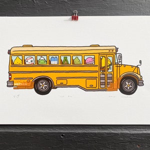 COOL BUS Archival Hand Signed Print image 1