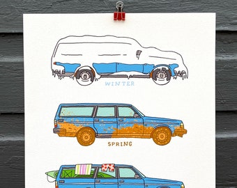 FOUR SEASONS VOLVO Archival, Hand Signed Print