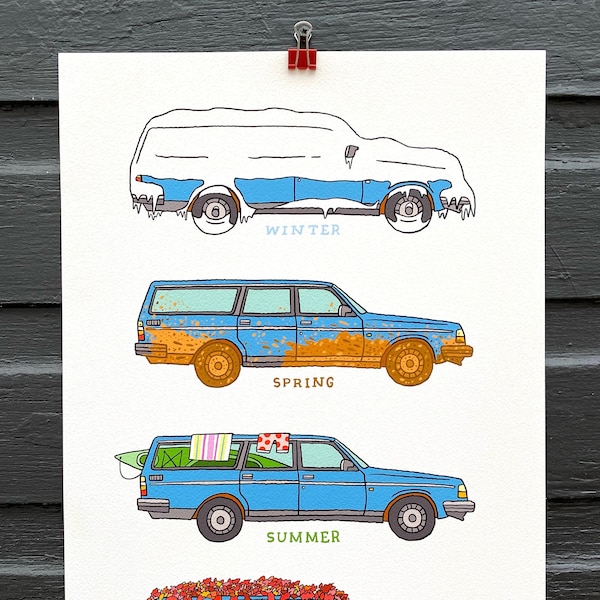 FOUR SEASONS VOLVO Archival, Hand Signed Print