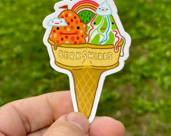 BERKSHIRE CONE Vinyl Waterproof 2" x 3" Sticker