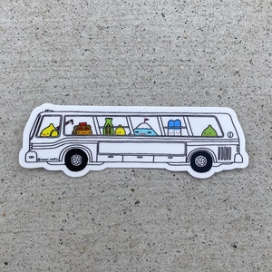 BUS PALS Vinyl Waterproof 5.5&quot; x 1.8&quot; Sticker