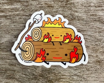 LOG PALS Vinyl Waterproof 3" x 2" Sticker