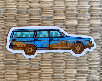 DOG WAGON Vinyl Waterproof -4.11.77" x 1.5" Sticker