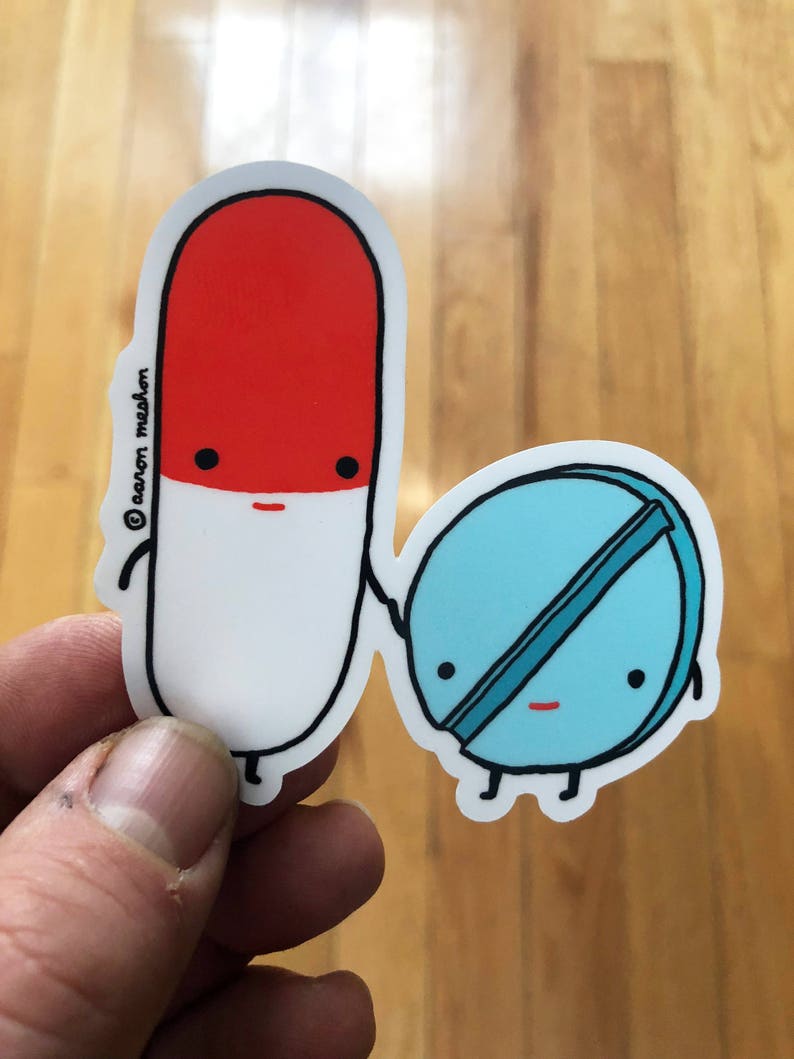 PILL PALS Vinyl Waterproof 2.5x 3 Sticker image 2