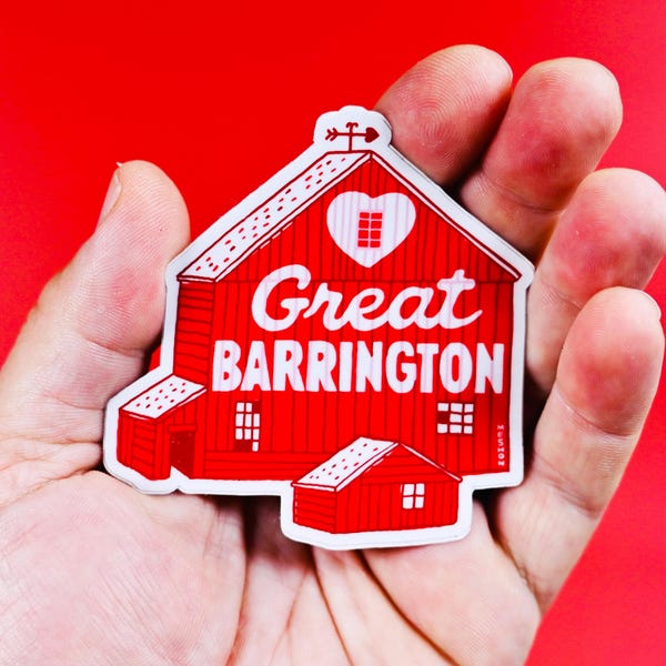 GREAT BARRINGTON Vinyl Waterproof Sticker