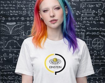 Einstein Space Time Gravity T-Shirt | Minimalist Science Art | Cosmic Basketball Design
