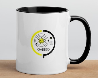 Galileo Mug • Heliocentric Solar System, Funny Science Gift