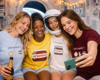 Artemis II Nutella T-Shirt, Space Science Humor Tee