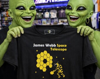 James Webb Space Telescope Bee Astronaut T-Shirt, Cosmic Science Astronomy Tee