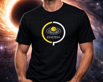 Einstein Space Time Gravity T-Shirt | Minimalist Science Art | Cosmic Basketball Design