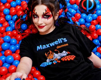 Maxwell’s Demon Shirt, Physics T-Shirt, Thermodynamics Tee, Science Humor Shirt, Nerd Geek Gift