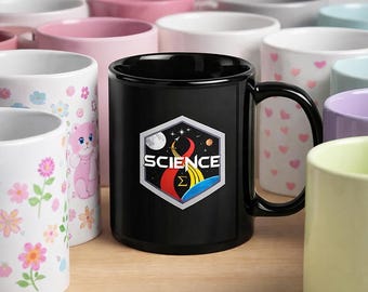 Science Space Rocket Mug, Astronomy STEM Coffee Cup, Cosmic Exploration Drinkware