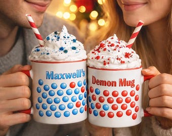 Maxwell's Demon Physics Coffee Mug, Science Humor Thermodynamics Cup