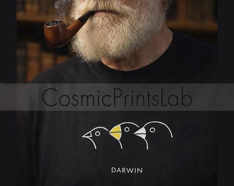 Darwin Evolution Shirt, Minimalist Science T-Shirt, Biology Teacher Gift