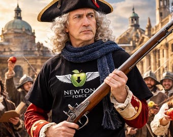 Newton Force Shirt, Physics Science T-Shirt, Gravity Apple Graphic Tee, STEM Humor