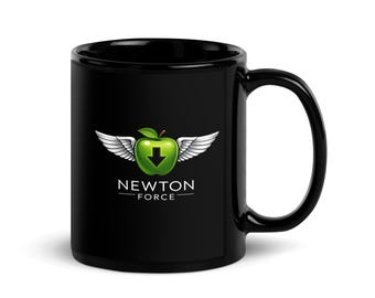 Newton Force Mug, Physics Coffee Cup, Science Teacher Gift, Ceramic Nerd Humor