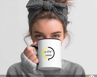 Darwin Finch Mug • Science Coffee Cup, Biology Teacher Gift